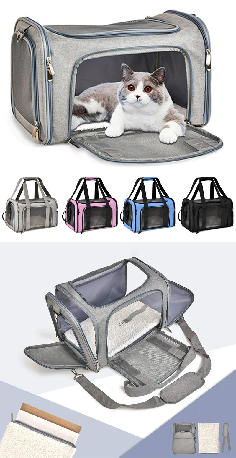 Portable Dog Cat Carrier Bag
