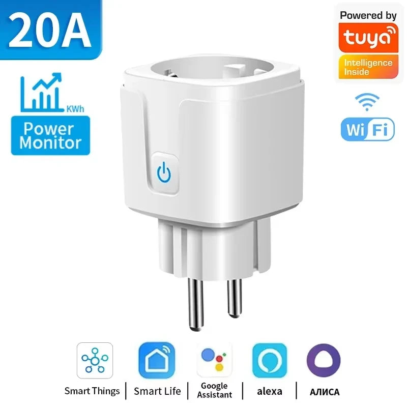 Smart Plug Tuya Smart Socket EU 20A