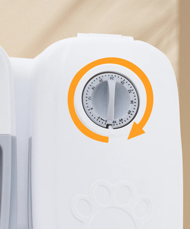 Pet Automatic Timing Feeder Detachable Auto Dog Dry Food Dispenser