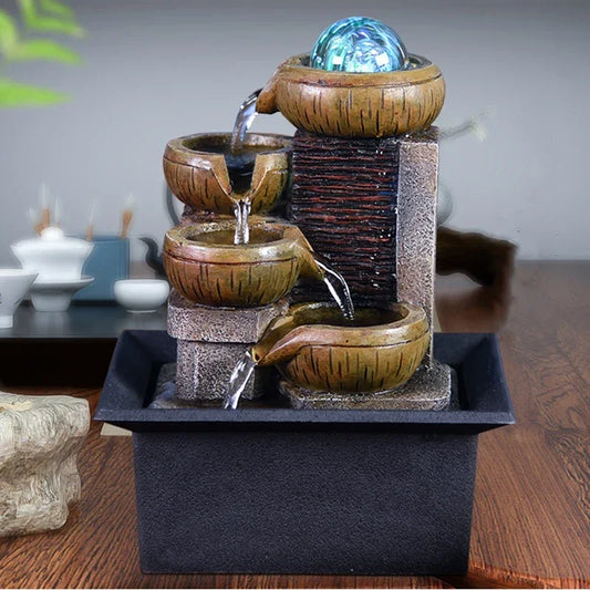 Desktop Water Fountain Portable Tabletop Waterfall