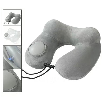 Portable Neck Pillow Press And Inflate