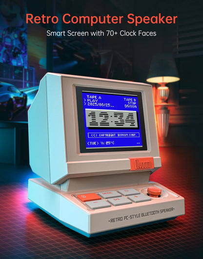 Divoom Portable MiniToo Retro Bluetooth Speaker Pixel Display Music Box