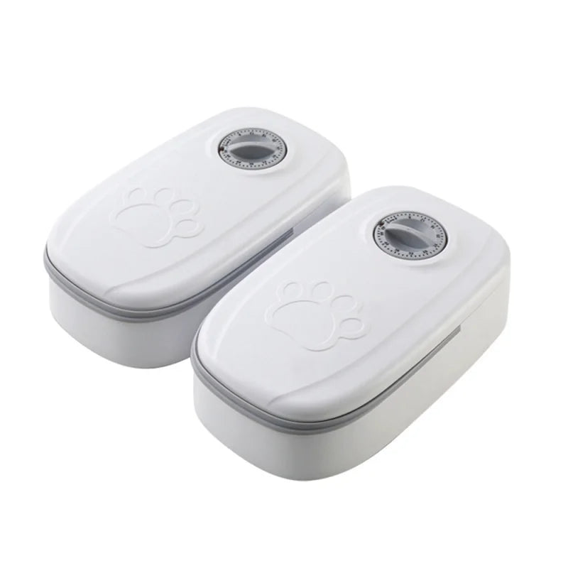 Pet Automatic Timing Feeder Detachable Auto Dog Dry Food Dispenser