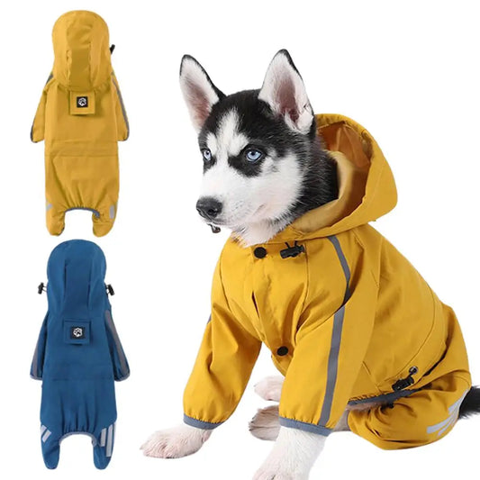 Dog Waterproof Hooded Raincoats For Small Medium Dogs