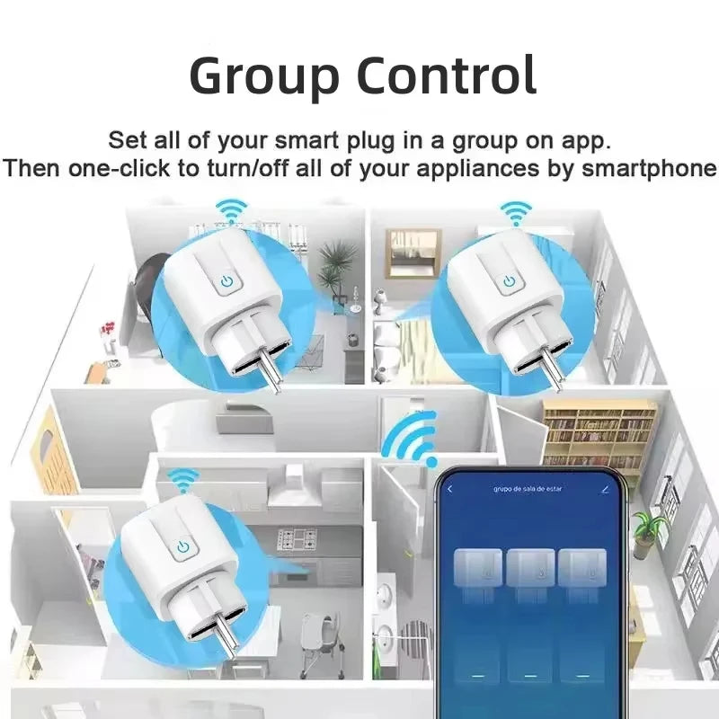 Smart Plug Tuya Smart Socket EU 20A