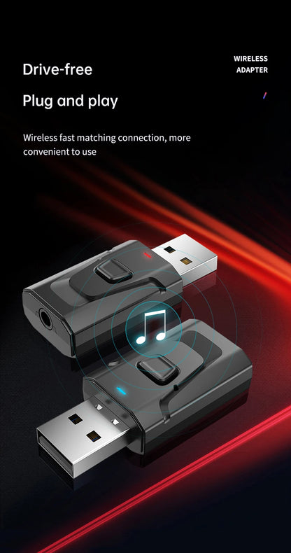 H7/H3 Bluetooth Headphone Wireless Headset with Mic USB Adaptor Headset Stereo Foldable Bass