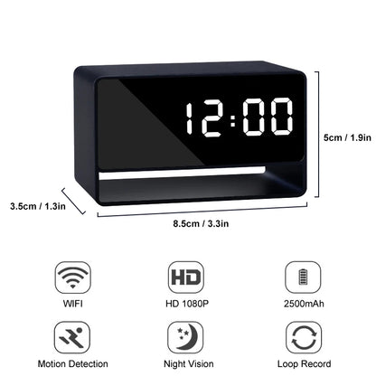 Alarm Clock Mini Camera 1080P