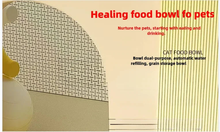 Cat bowl automatic feeder for cats, dogs, pets,