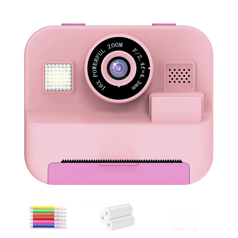 IAURA  Instant Print Camera With 32G Card, 1080P Mini Digital Video Camera