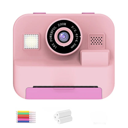 IAURA  Instant Print Camera With 32G Card, 1080P Mini Digital Video Camera