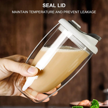 12/15OZ Double Wall BOROSILICATE Glass Coffee Mug