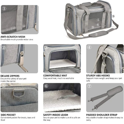 Portable Dog Cat Carrier Bag