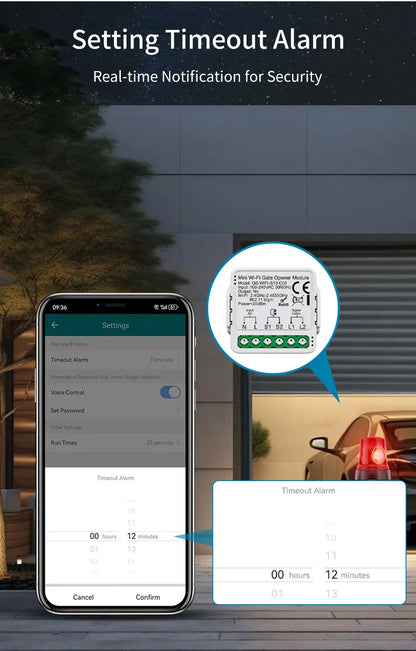 Tuya Smart Garage Door Switch Module