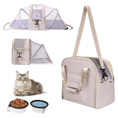 2-in-1 Multifunctional Cat Backpack With Double Expandable