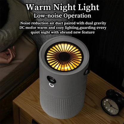 Portable Wireless HEPA Air Purifier for Home, Formaldehyde and Pollen Allergy Relief