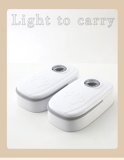 Pet Automatic Timing Feeder Detachable Auto Dog Dry Food Dispenser