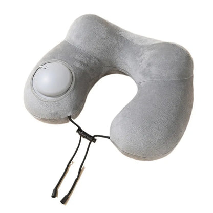 Portable Neck Pillow Press And Inflate