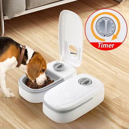 Pet Automatic Timing Feeder Detachable Auto Dog Dry Food Dispenser