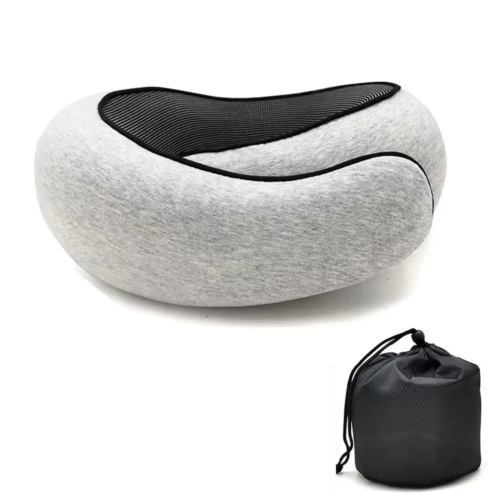 Almohada de Viaje en U de Memory Foam Ajustable