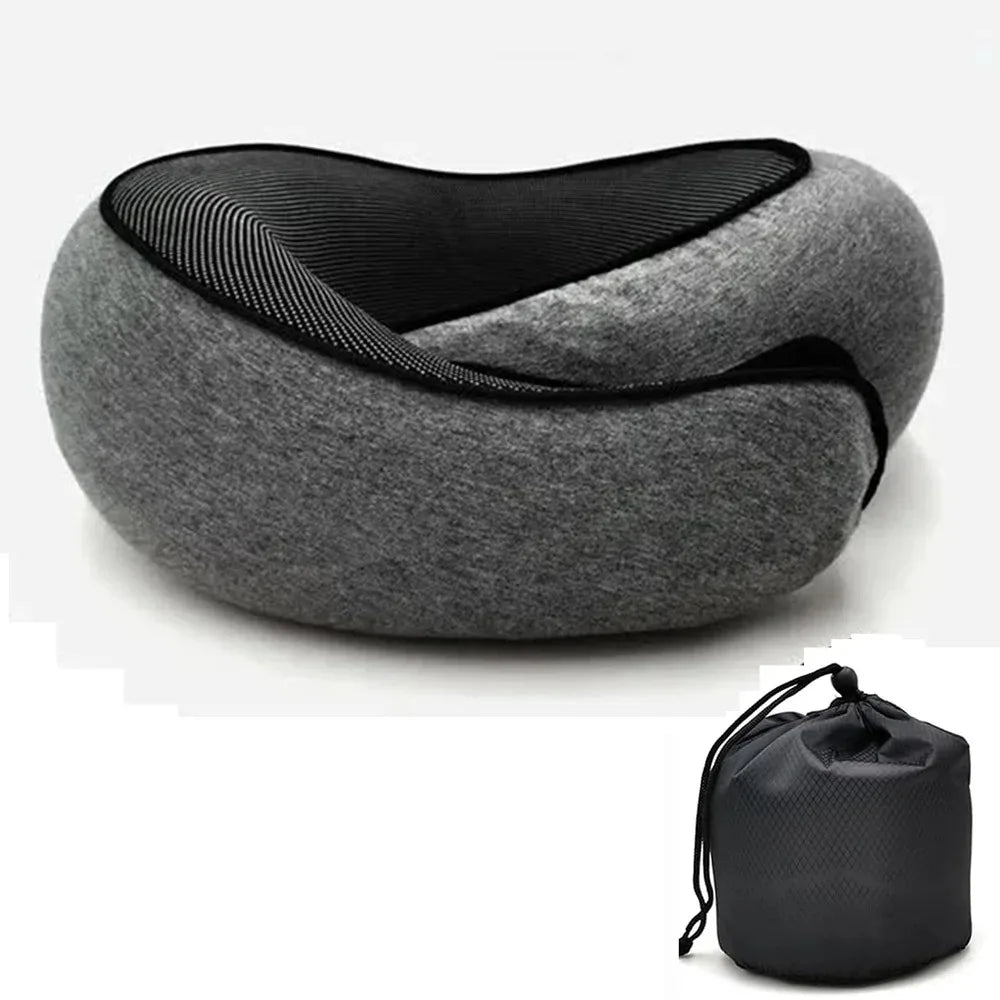 Almohada de Viaje en U de Memory Foam Ajustable