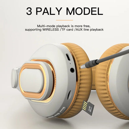 H7/H3 Bluetooth Headphone Wireless Headset with Mic USB Adaptor Headset Stereo Foldable Bass