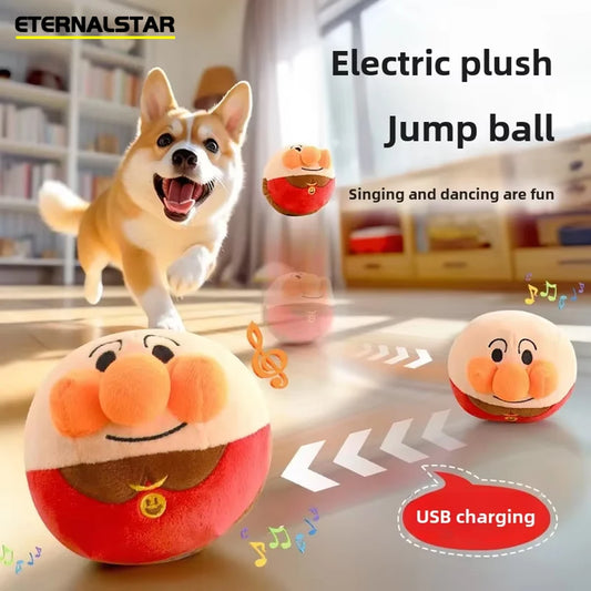 Dog Toy Interactive Puzzle Electric Plush Jumping Ball