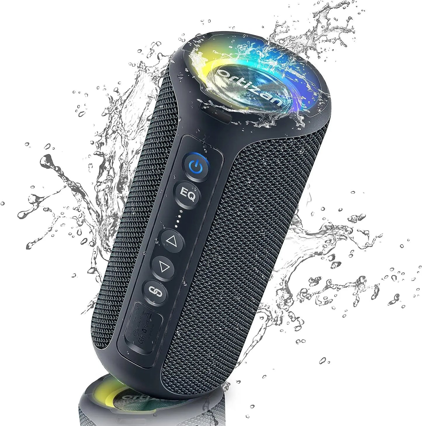Ortizan Bluetooth Speakers 40W Enhanced Bass Portable 30Hrs IP7 Waterproof