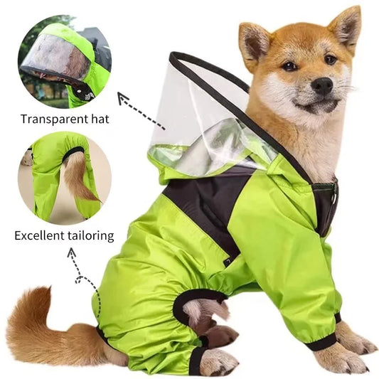Dog Waterproof Raincoat The Dog Face