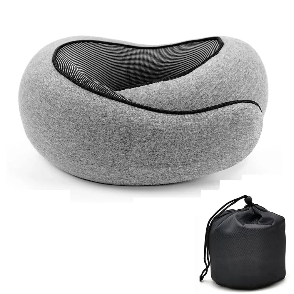 Almohada de Viaje en U de Memory Foam Ajustable