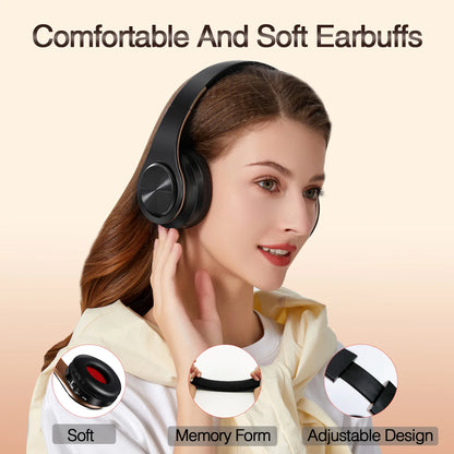 Wireless Headphones Bluetooth Stereo Headset Game with Build-in MIC with Universal for Android and iOS