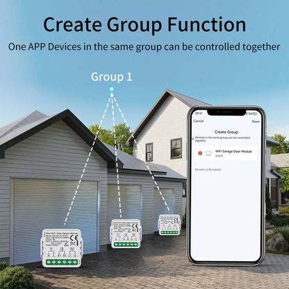 Tuya Smart Garage Door Switch Module