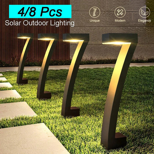 4/8 Pcs Solar LED Light Garden Lights