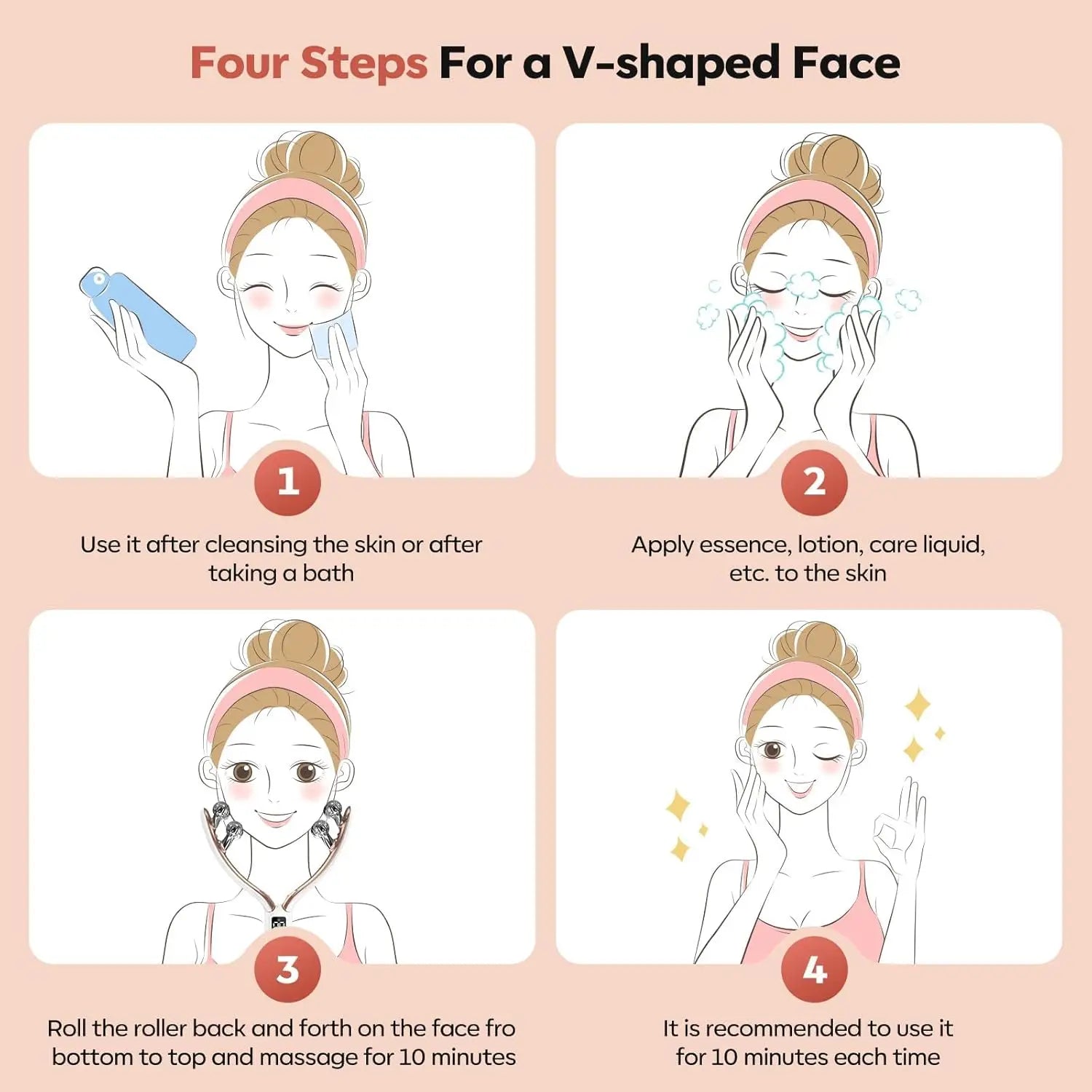 V-SHAPIA – MASAJEADOR LIFTING PARA ROSTRO Y CUELLO V-SHAPE