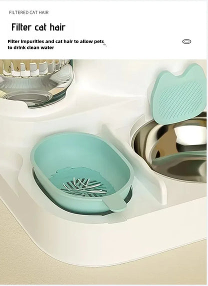 Cat bowl automatic feeder for cats, dogs, pets,