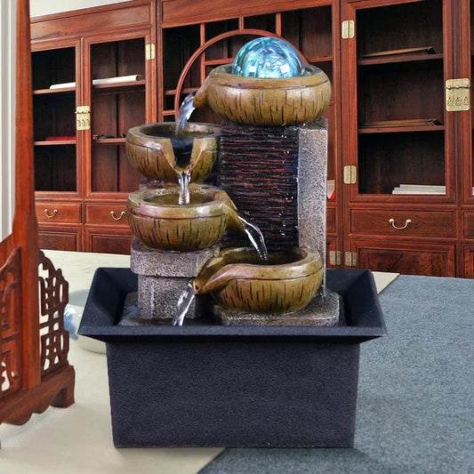 Desktop Water Fountain Portable Tabletop Waterfall