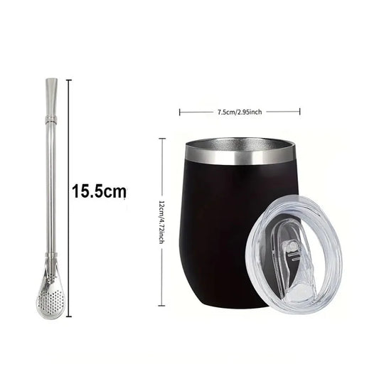 Yerba Mate Cup Set Stainless Steel