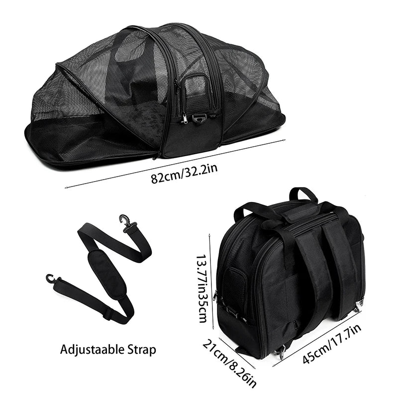 2-in-1 Multifunctional Cat Backpack With Double Expandable