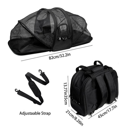 2-in-1 Multifunctional Cat Backpack With Double Expandable