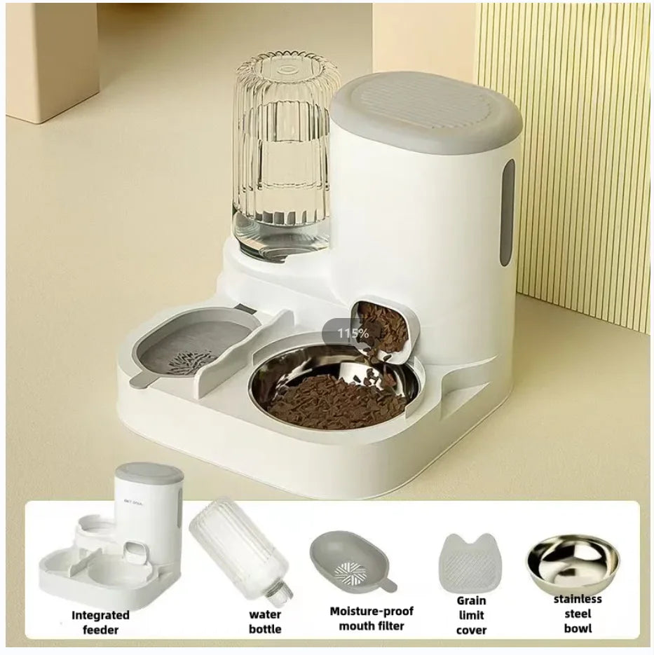 Cat bowl automatic feeder for cats, dogs, pets,