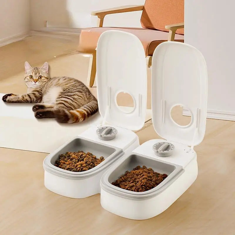 Pet Automatic Timing Feeder Detachable Auto Dog Dry Food Dispenser