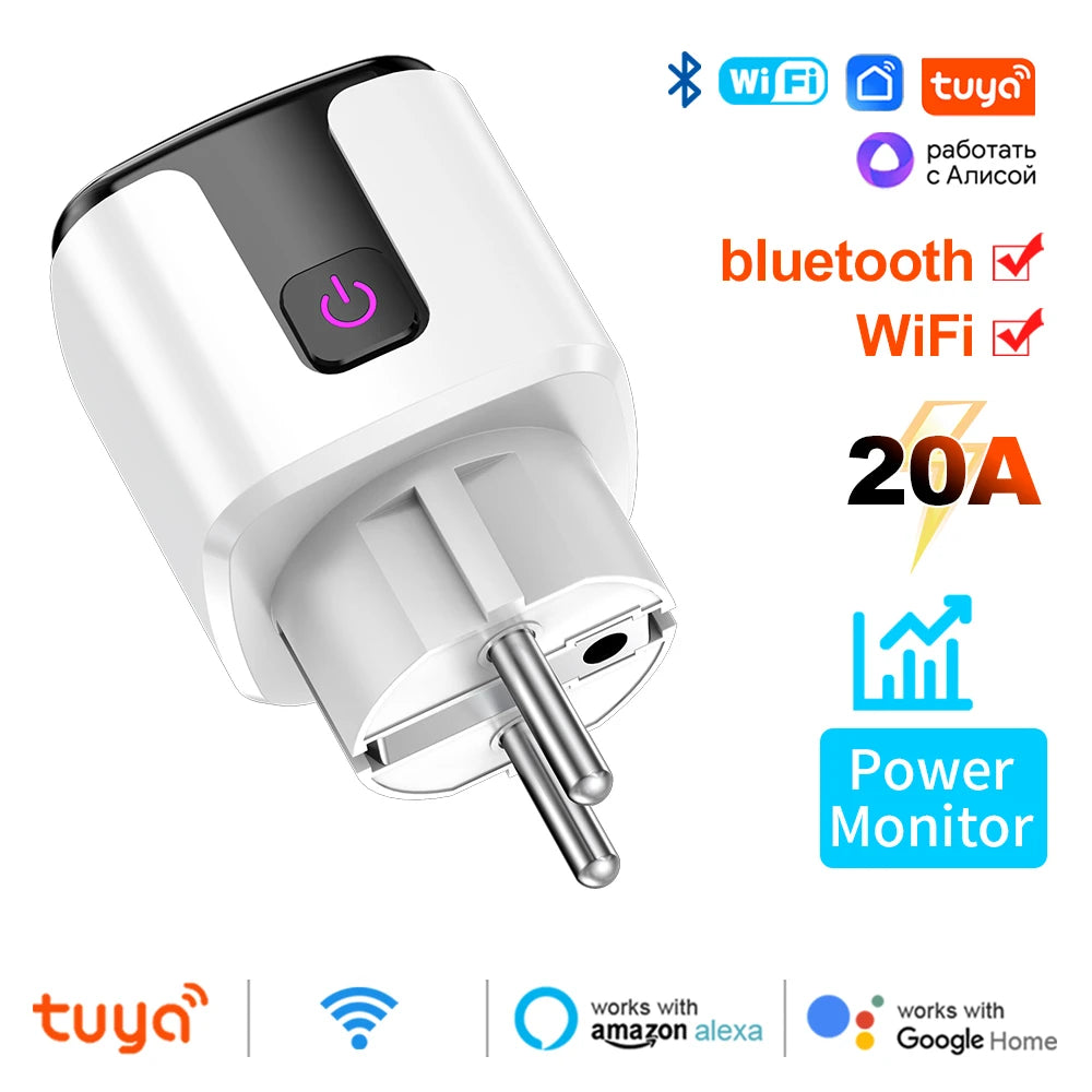 Smart Plug Tuya Smart Socket EU 20A