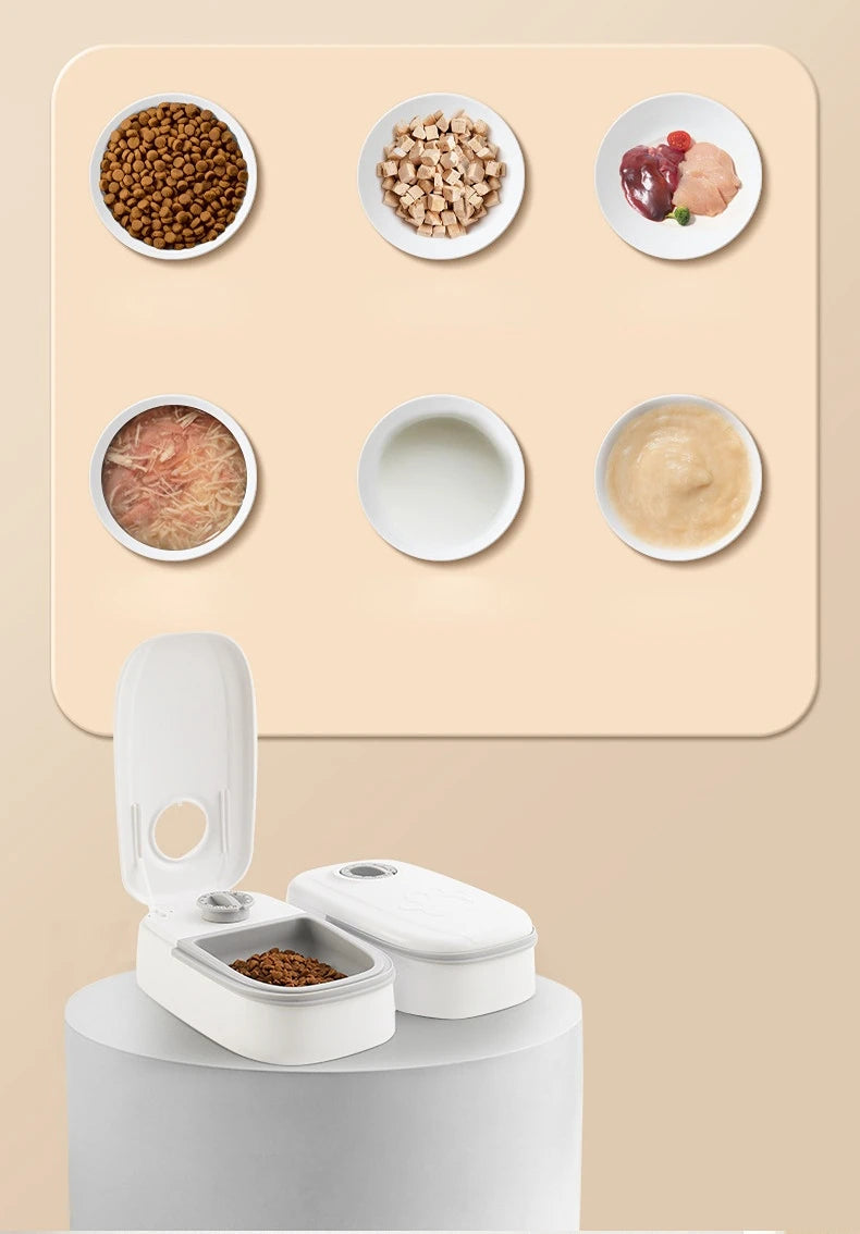 Pet Automatic Timing Feeder Detachable Auto Dog Dry Food Dispenser