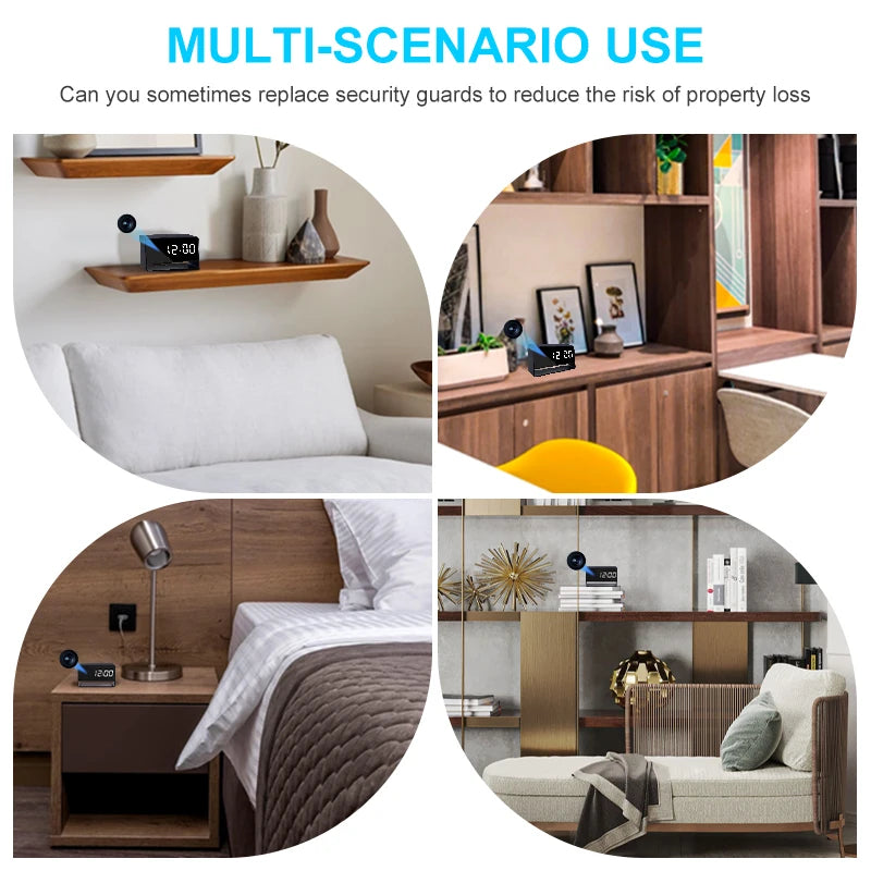 Alarm Clock Mini Camera 1080P