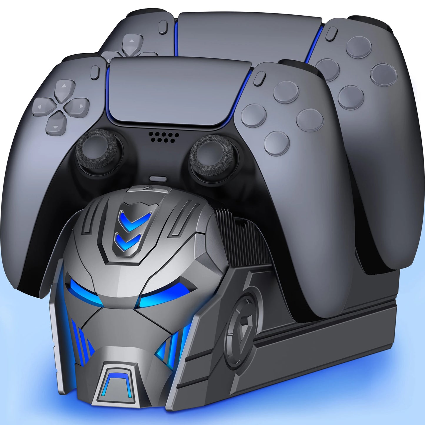 For PlayStation 5 Dualsense Controllers Fast PS5 Dual Controller Stand Charger Dock-LED