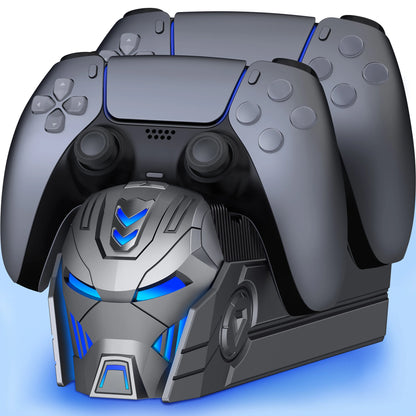 For PlayStation 5 Dualsense Controllers Fast PS5 Dual Controller Stand Charger Dock-LED