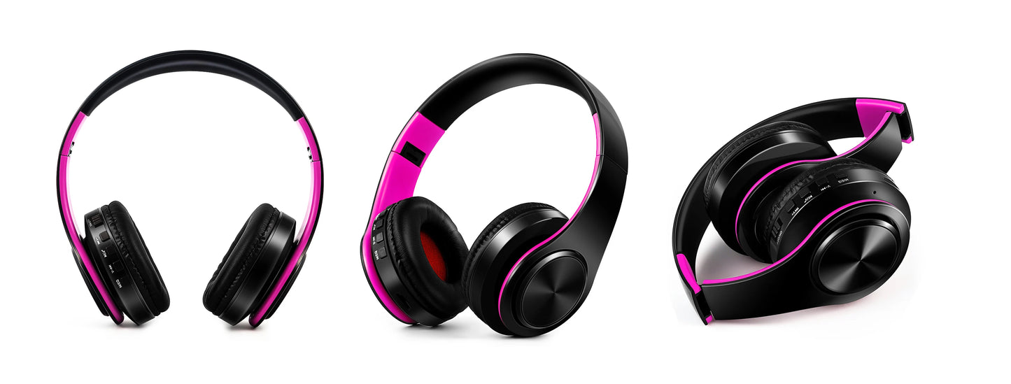 Wireless Headphones Bluetooth Stereo Headset Game with Build-in MIC with Universal for Android and iOS