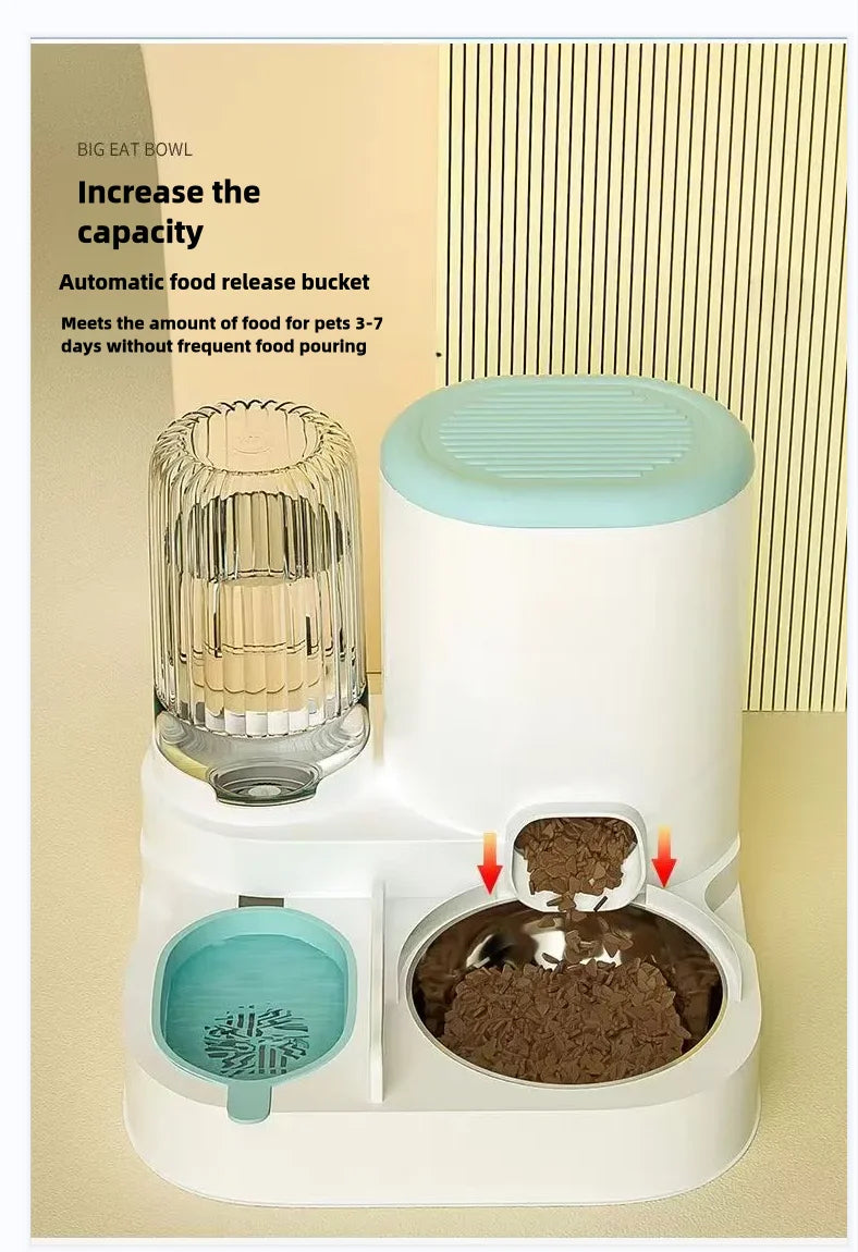Cat bowl automatic feeder for cats, dogs, pets,