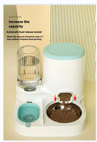 Cat bowl automatic feeder for cats, dogs, pets,