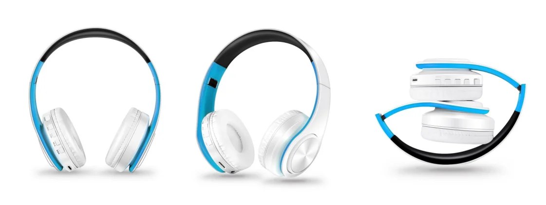 Wireless Headphones Bluetooth Stereo Headset Game with Build-in MIC with Universal for Android and iOS