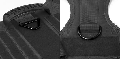 Large Dog Collar Military Harness
